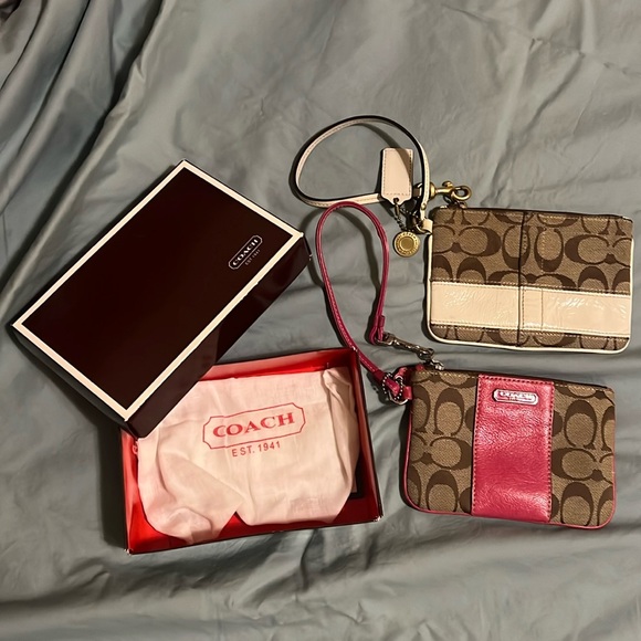 Coach Corner Zip Wristlet - Comes with two! - Picture 1 of 1